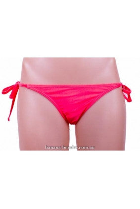 Swimwear - Bikini Bottom - Miss Cocoa - Tie Side - Coral Gloss