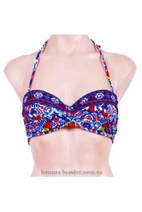 Swimwear - Bikini Top - Miss Cocoa - Bora Bora - Bandeau with Contrast Top Bind