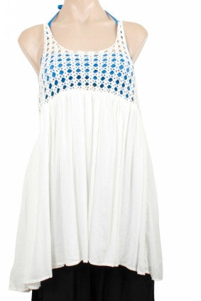 Dress - Casual - Paper Heart - Crochet Top - White