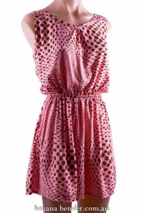 Play Suit - BB - One Size - Light Pink with Spots