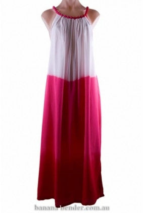 Dress - Maxi - BB - Bauble Straps - One Size - Pink + Red + White