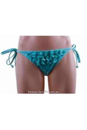 Bikini - Bottom - Piha - Daisy String Pant Tie Side - Aqua