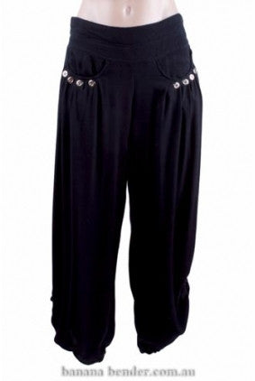 Pants - Harem - Black