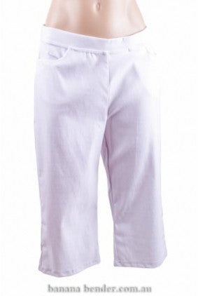 Pants - Filo - Stretch fabric - Front Pockets - White