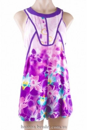 Play Suit - Paper Heart - Halter Neck - Purple