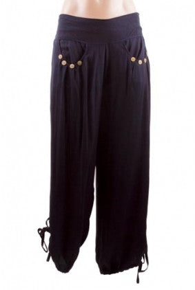 Pants - Harem - Sun Goddess - Black