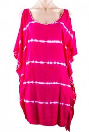 Kaftan - Sun Goddess - Open Sleeve - One Size - Fuschia