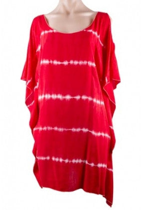 Kaftan - Sun Goddess - Open Sleeve - One Size - Red